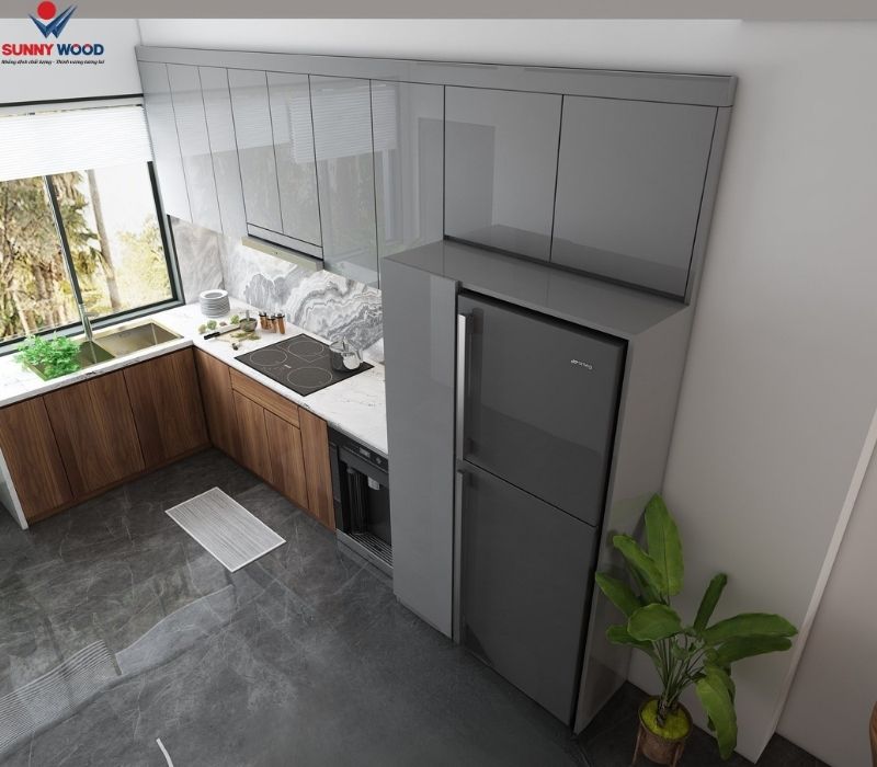 nên làm tủ bếp nhựa hay gỗ công nghiệp